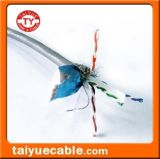 FTP Cable CAT6 LAN Cable with Messenger Shielded Line with Ripcord 0.58mm
