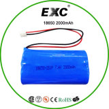 Hot Sale Battery 2000mAh 18650 3.7V Cylinderical Lithium Ion Battery