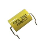 3.3UF 100VDC 13.5*28.0mm Cl20 Axial Yellow Film Capacitor