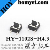 6*6*4.3mm SMD Tact Switch with 4pin (HY-1102S-H4.3)