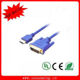 Blue Color HDMI Male to DVI 24+1 Cable