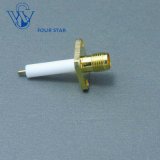 SMA Female Jack 12.7mm Sq Flange Panel Connector with 17mm Insulator and 3mm Pin