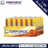 1.5volt Primary Dry Alkaline Battery with Ce/ISO 24PCS/Box (LR6/AM-3/AA)