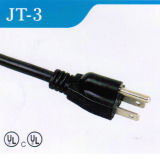 UL American 3 Pin AC Power Cord with 3 Plug (JT-3)