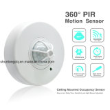 110-240V AC Adjustable 360 Degree Ceiling PIR Infrared Body Motion Sensor with 3 Detectors for Lamp Lighting