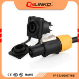 Plastic Powercon Cable Plug and Socket Munufacturer, Electrical Socket Connector Waterproof IP65 for Indoor LED Equipment