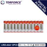 Mercury&Cadmium Free China Supplier Digital Alkaline Battery (LR03-AAA 12PCS)