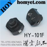 Full Black Push Button Switch with DIP Type (HY-101F)