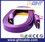 Purple High Quality Flat HDMI Cable (F016)