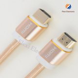 Nylon Braided 24k Gold Plated 2.0 HDMI Cable for TV