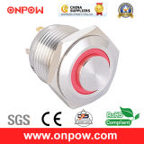 Onpow 16mm Illuminated Push Button Switch (GQ16H-10E/J/R/12V/S, CE, CCC, RoHS)