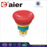 Plastic Dpst Waterproof Emergency Stop Mushroom Button; Emergency Switch (A16-20SR-B)