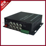8 Channel Video Fiber Optic Converter with Audio and Data