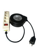 Extension Retractable Cable Reel German Plug and Socket