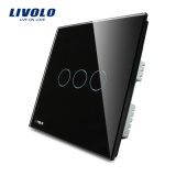 Livolo Light Wall Glass Panel 3 Gang Switch (VL-C303-62)