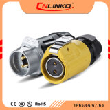 2wires Plastic IP67 Waterproof Gold Plating Pins Connector 2 Pin Power Cable for Solar Control Box