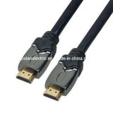 Metal Head HDMI Cable with Ethernet Black Color