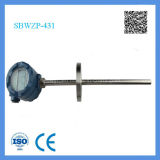 Shanghai Feilong LCD Display Rtd Theory Sbwzp Integrated Temperature Transmitter with Explosion-Proof Head