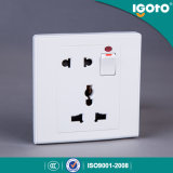 Igoto UK Standard 1gang Switch+2pin & 3pin Mf Socket for Home