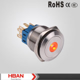 25mm Circle LED 12 Voltage Stainless Steel Push Button Switch
