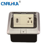 New Style American One-Way Floor Socket with USB Port