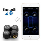 Car Digital Tire Pressure Alarm Monitor System Bluetooth 4.0 TPMS with 4 External Sensor Support Phone APP