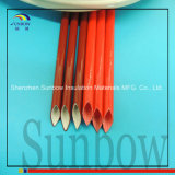 Red Silicone Coated Fiberglass Sleeve for Pipe Insulation
