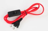 Braided Power Cord with Plug and Switch