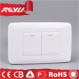 PC Material New Luxury Design Wide Push Button Switch