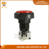 IP40 Protection Level Red LED Plastic Push Button Switch Pbs-004