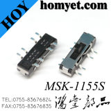 SMT Type Vertical 3 Position 2t3p Slide Switch (HY-1155S)
