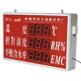 Big-Screen Temperature and Humidity Meter for Wood Processing Sites