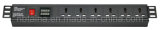 Universal Outlets PDU for 19'' Network Cabinet with Current & Voltage Reading