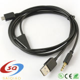 3.5mm Micro USB Aux Car Audio Cable Adapter/ Mobile Phone
