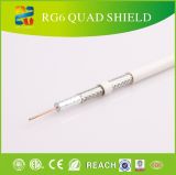 Quad Shield Rg-6 Coaxial Cable for CATV/CCTV Equipments