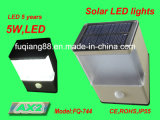 Fq-744 Wall Mounted Solar Sensor Light for Outside Garden Solar Induction Lamp with CE and RoHS