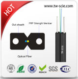 Indoor 2 Core G657A Bow-Type LSZH/PVC Drop Fiber Optic Cable