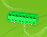 PCB Screw Terminal Block Connector with 45angle Wire Direction for Soldering on Printed Circuit Board PCB