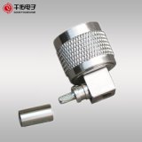 Crimp Type Right Angle N Male RF Connector for LMR195/3D/50-3