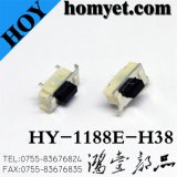 High Quality Tact Switch with 7*3.5*3.8mm 4 Pin Sidepush Registration Mast (HY-1188E-H38)