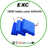 China Best-Selling 18650 Lithium Ion Battery 3.7V 4000mAh