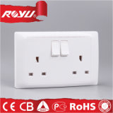 3*6 Inch British Standard Double 13A Switched Socket