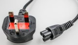 IEC C5 to UK Plug Male Power Cable C5 Angle Plug to UK Plug Power Wire