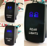 Double LED Color Lights ABS Car Marine Rocker Switch