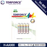 1.2V Rechargeable Low Self Discharge Nickel Metal Hydride China Fatory Battery (HR03-AAA 400mAh)