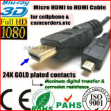Micro HDMI to HDMI Cable for Cellpbone Camcorders HDTV (SY094)