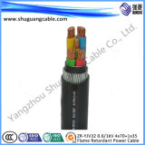 XLPE Insulation PVC Sheath Steel Wire Armored Electric Power Cable