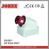 IP67 5p 63A Wall Mounted Plug for Industrial