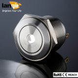 Ls16 Waterproof Flat Stainless Steel Pushbutton Switch with DOT LED