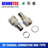 Right Angle White Plastic Coaxial Connector BNC